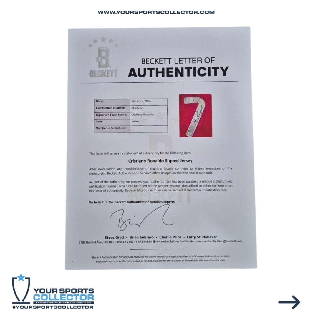 Cristiano Ronaldo Signed Champions League Final Manchester United Jersey - Image 3