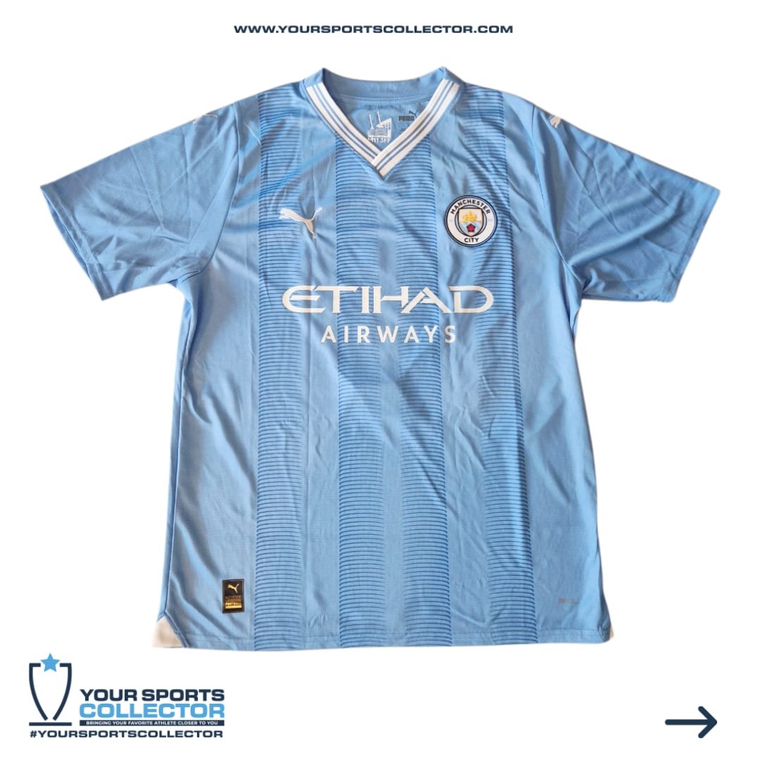 Erling Haaland Signed 2023/2024 Manchester City Jersey - Image 2