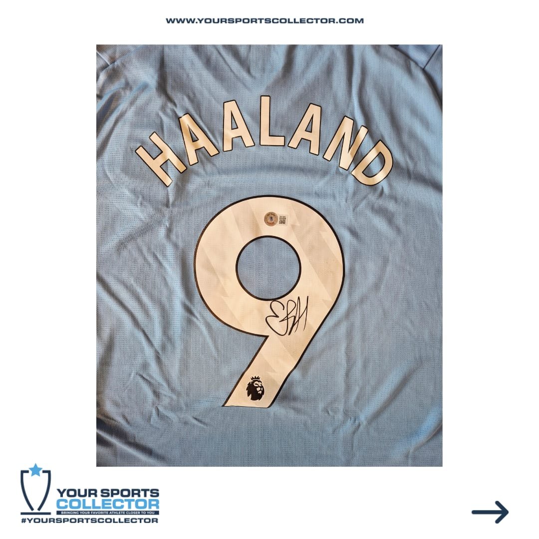 Erling Haaland Signed 2023/2024 Manchester City Jersey - Image 3