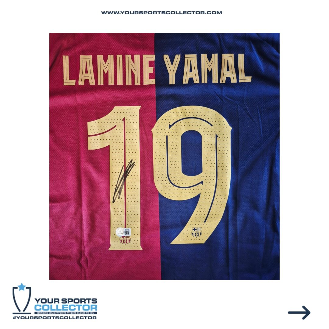 Lamine Yamal Back Signed Barcelona Jersey - Image 3