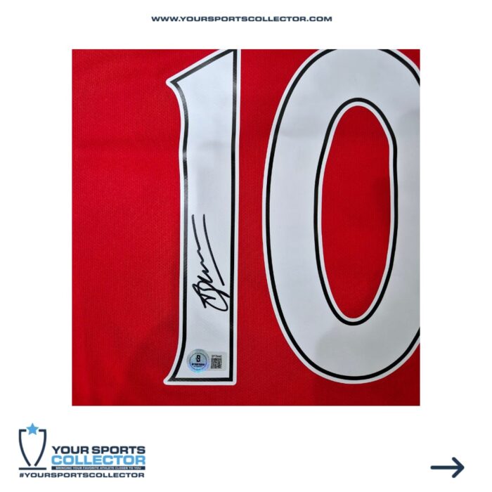 Dennis Bergkamp Signed Arsenal Jersey - Image 3