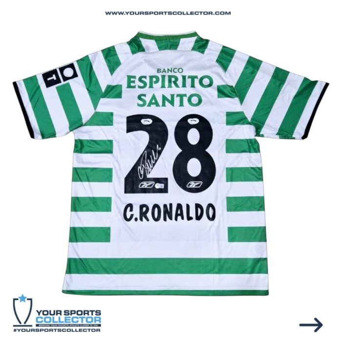 Cristiano Ronaldo Signed Sporting Lisbon Jersey