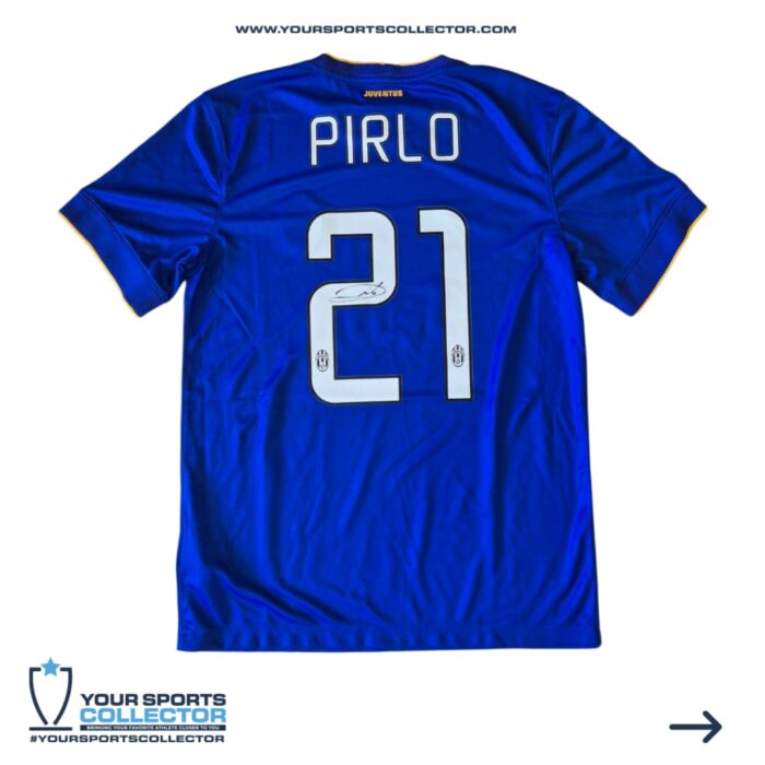 Andrea Pirlo Signed 2014/2015 Away Juventus Jersey