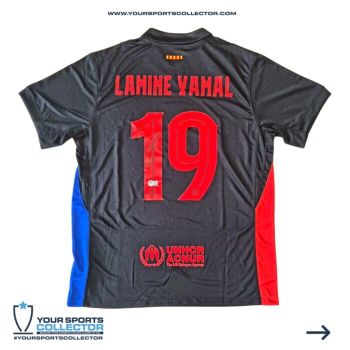 Lamine Yamal Signed 2024-2025 Away Barcelona Jersey