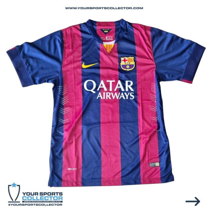 Neymar Jr Signed 2014-2015 Barcelona Home Jersey - Image 2