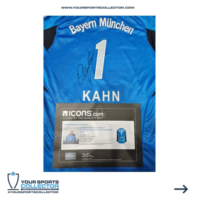 Oliver Kahn Signed Bayern Munich 2004-2005 Jersey - Image 3