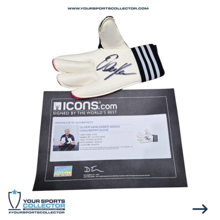 Oliver Kahn Signed Adidas Goalkeeper Glove - Image 3