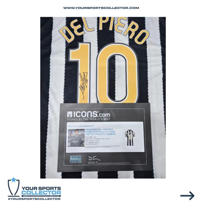 Alessandro Del Piero Signed 2010-2011 Juventus Jersey - Image 3