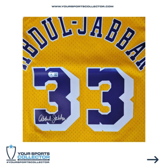 Kareem Abdul Jabbar Signed Los Angeles Lakers Jersey - Image 3