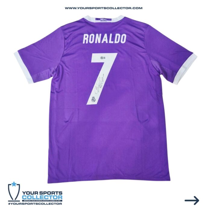 Cristiano Ronaldo Signed 2017 Real Madrid Champions League Final Jersey