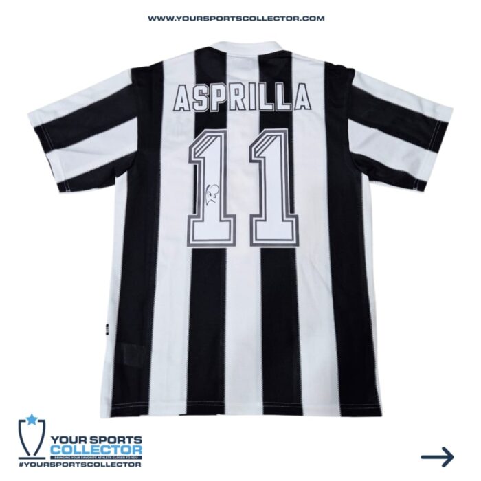 Faustino Asprilla Signed 1995-1996 Newcastle Jersey