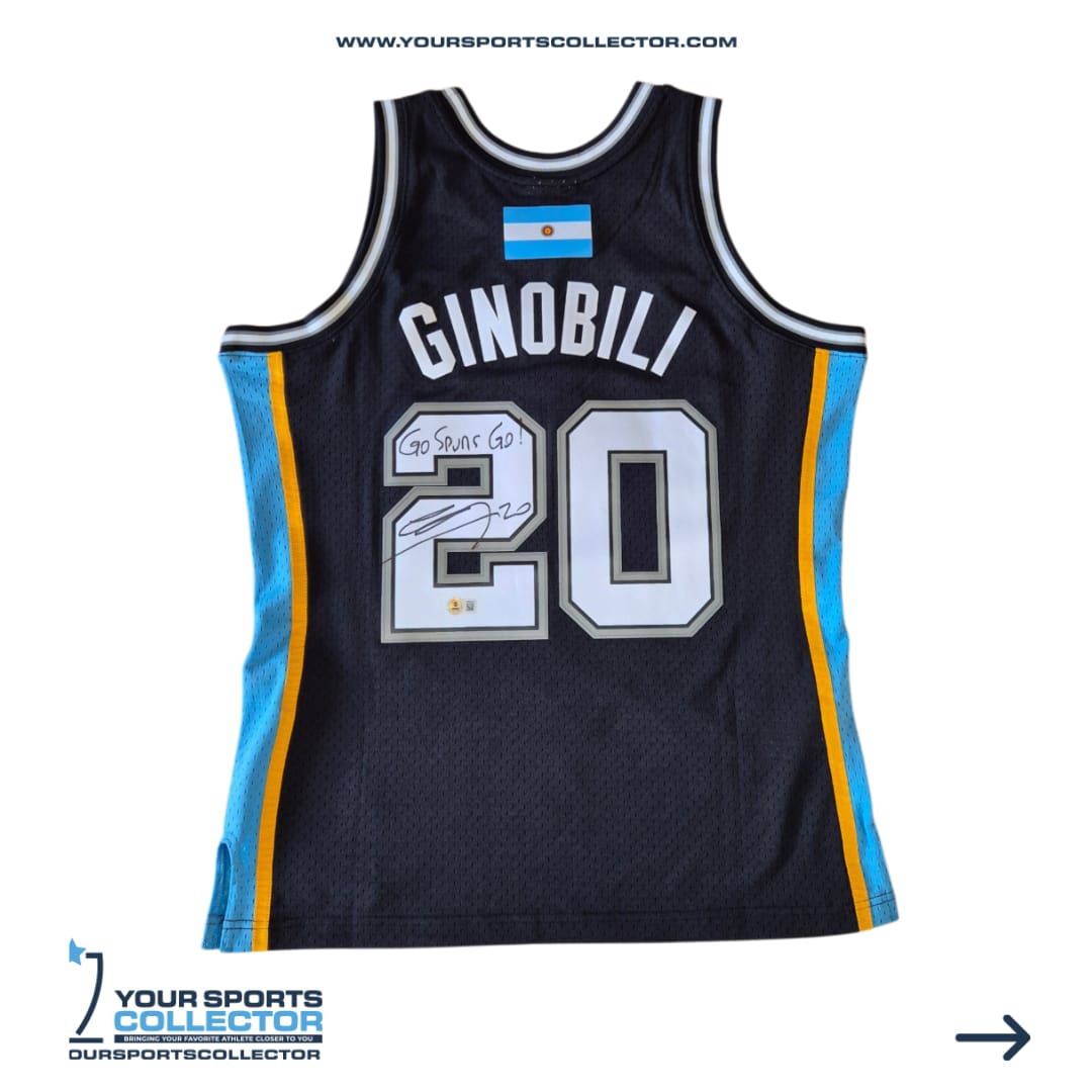 Manu Ginobili Signed Special Edition San Antonio Spurs Jersey