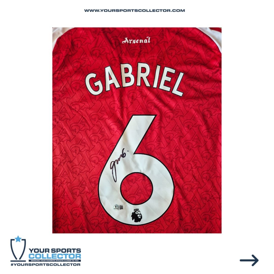 Gabriel Magalhães Signed Arsenal Jersey - Image 3