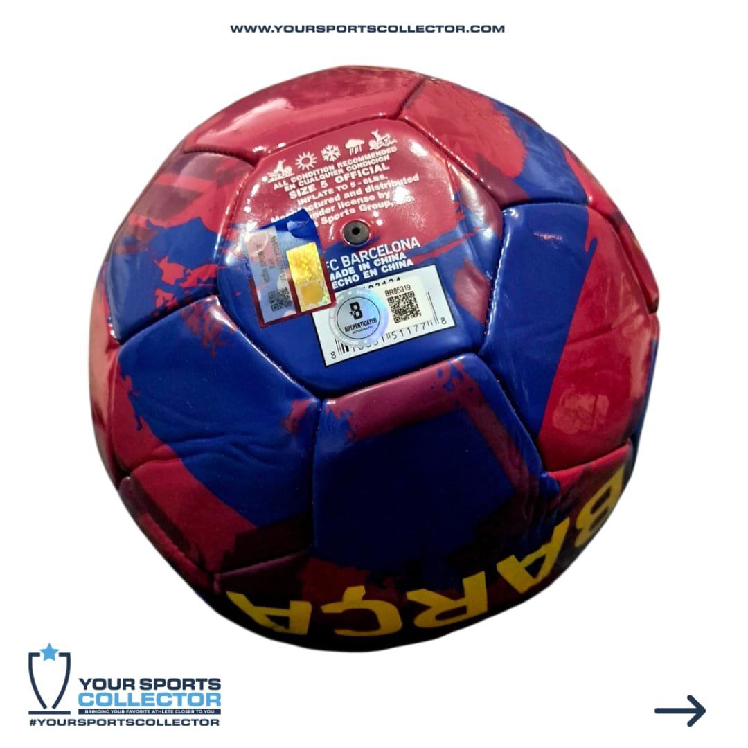 Lamine Yamal Signed Barcelona Football - Image 4