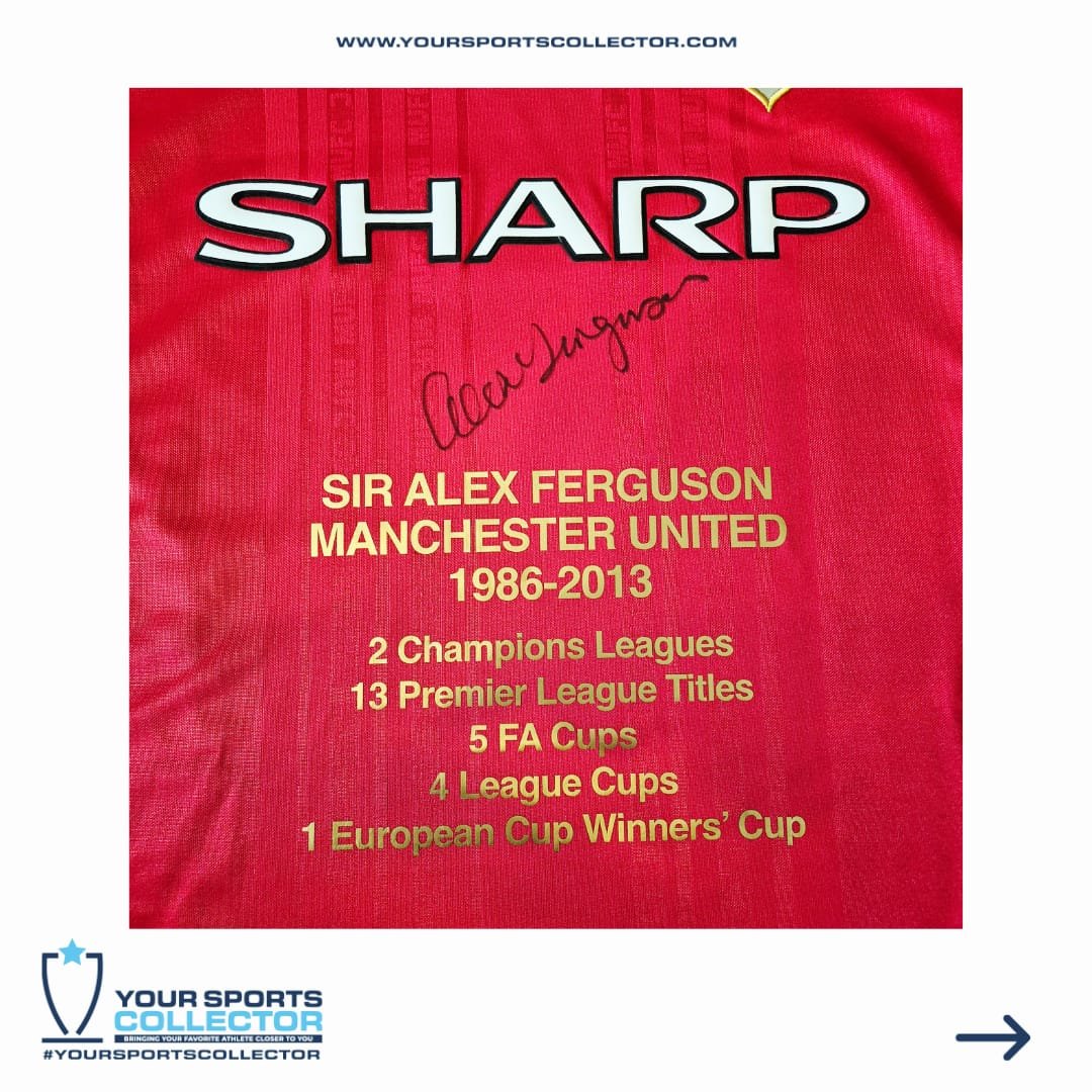 Alex Ferguson Signed Manchester United Career Achievements Jersey - Image 2